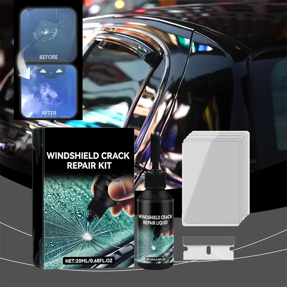 

2025 New Windshield Repair Kit Glass Repair Liquid For Chips And Cracks Windshield Chip Repair Kit Windshield Repair Kit I1W5