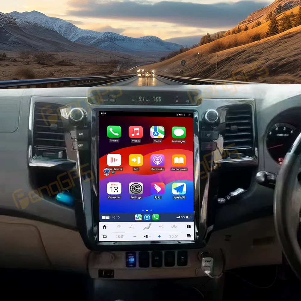 12.1 Inch Android 13 CarPlay Car Radio For Toyota Runner 2013-2016 Touch Screen Multimedia Player GPS Navigation Head Unit DSP