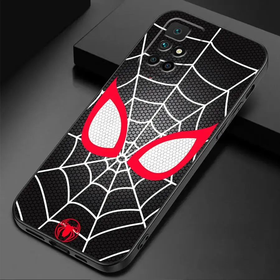 Marvel Spider Man Logo Cover Phone Case for Redmi Note 11 Pro 9 8 7 10S 12S 9S 11S 10 Pro 12 9T 8T 10 13 TPU Soft