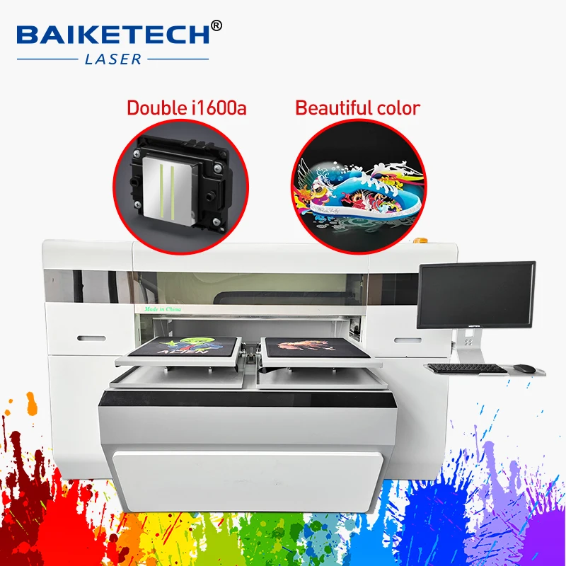 TH-i1600T Digital Direct-to-Garment PrinteUV Multifunctional DTG Printer with Easy Operations for Cloth Leather Crystal Printing