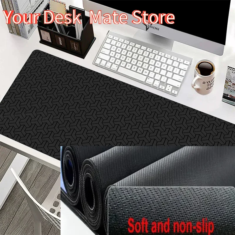 Deskmat Carpet Desk Accessories Gamer Mause Pad White and Black Mouse Pad Large Mousepad 900x400 Office Tables Mat Dropshipping