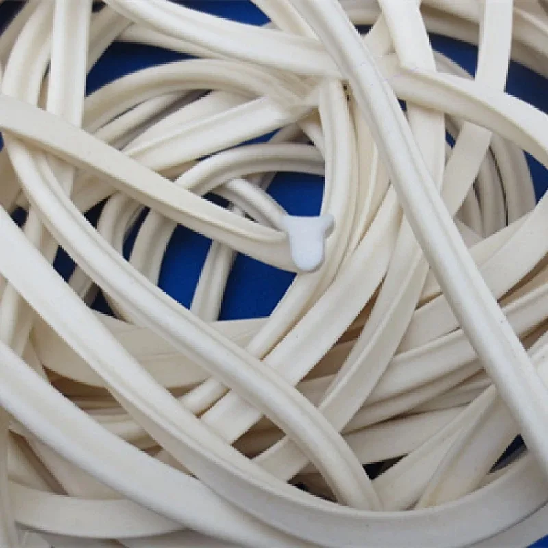 

Уплотнительная лента из силиконовой губки, прокладка для вакуумной упаковочной машины, уплотнения, теплоизоляция, полусферический резиновый белый