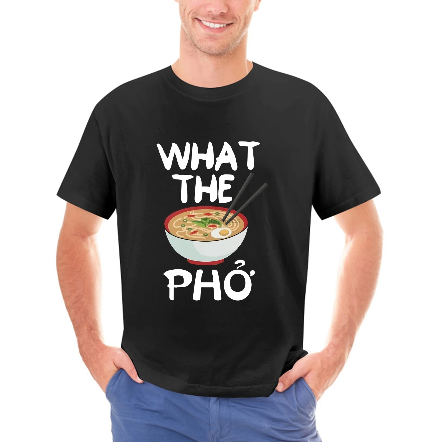 Männer Kurzarm T-Shirt, was die Pho Suppe vietnam ischen Banh mi Reis Nudeln Schweine fleisch Suppe Nudeln Brühe T-Shirt Frauen T-Shirt