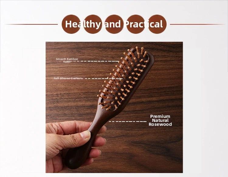 Wooden Wide Tooth Comb 4