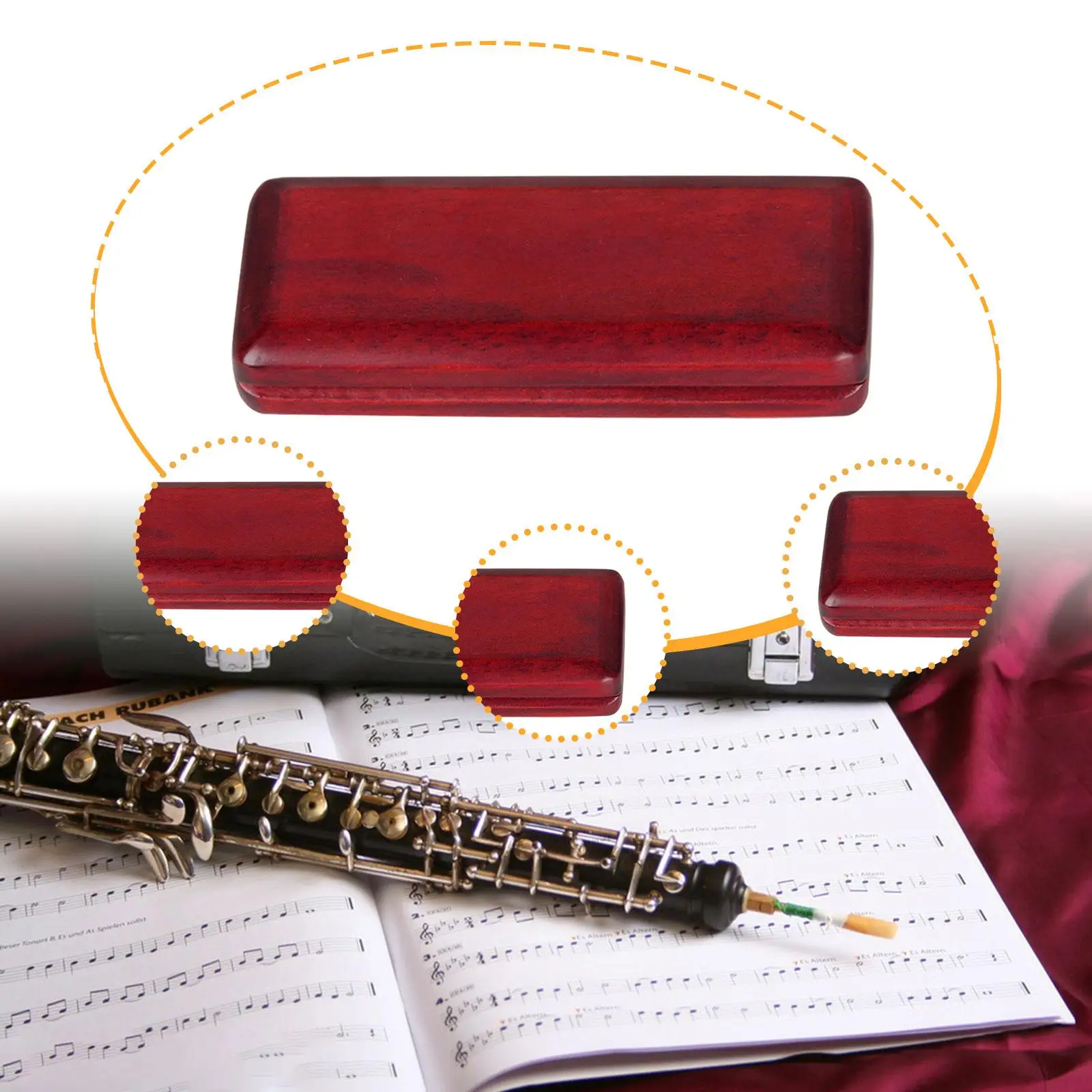 

Oboe Reeds Case Dustproof Holds 2 Reeds for Musician Amateur Music Enthusiast
