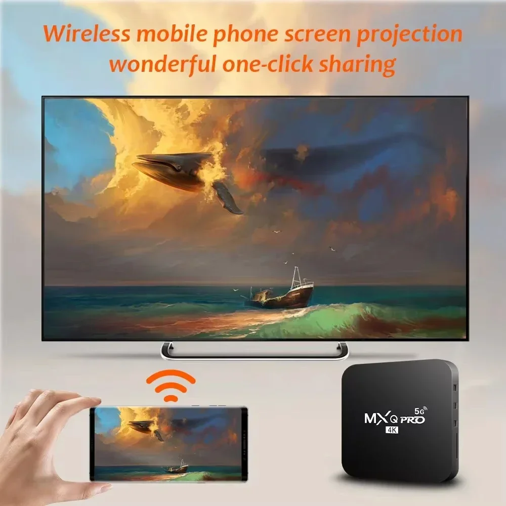 Global Version MXQ Pro 4K 5G Smart Tv Box Android 2.4/5G Dual-WIFI 3D Video Media Player Home Theater TV For IPTV Set-top Box