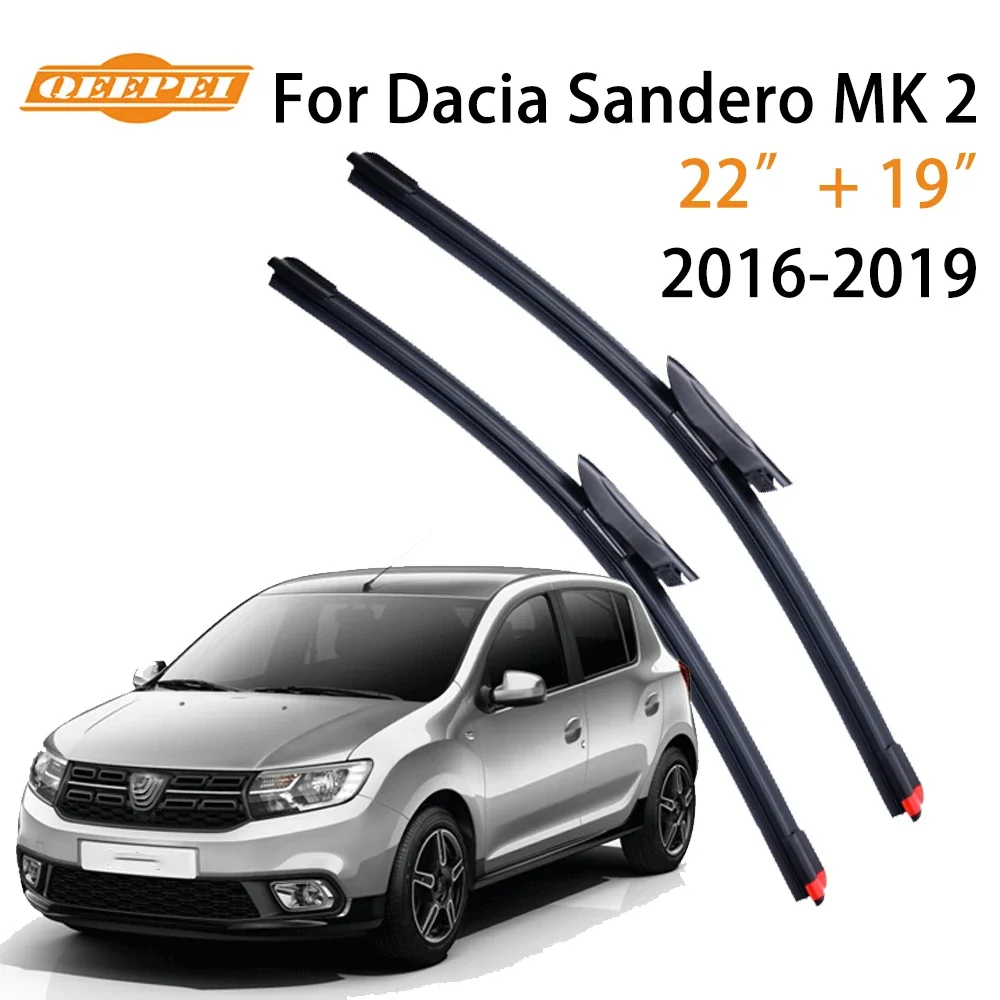 Replace Front Wiper Blade For Dacia Renault Sandero MK 2 2016 2017 2018 2019 Windshield Windscreen Front Window 22\