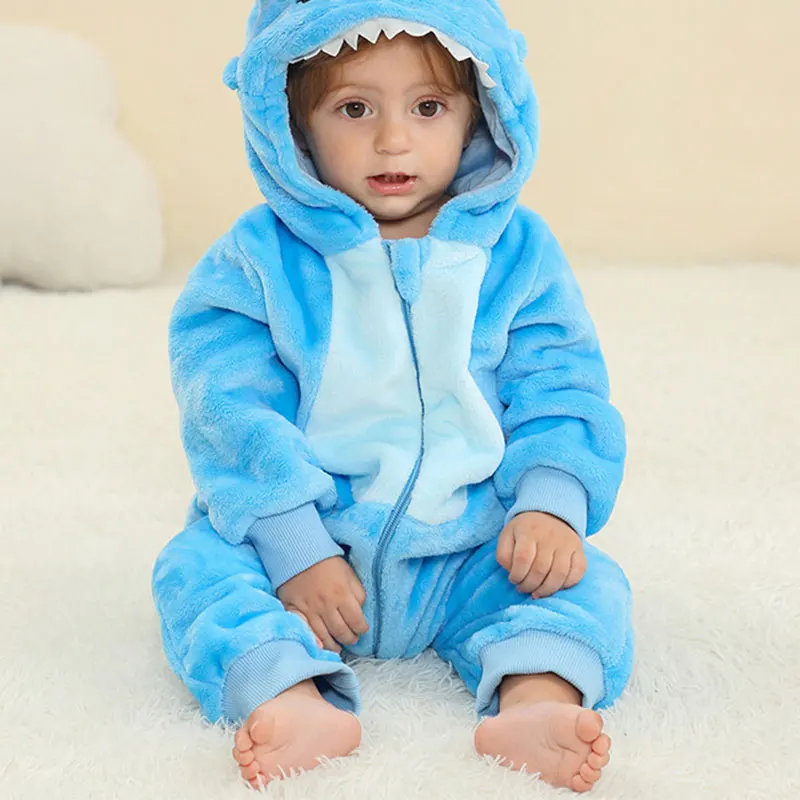 Зимний костюм кигуруми для девочек и мальчиков, детские комбинезоны, комбинезон с животными для малышей, одежда для младенцев, пижамы, детские комбинезоны, Ropa Bebes