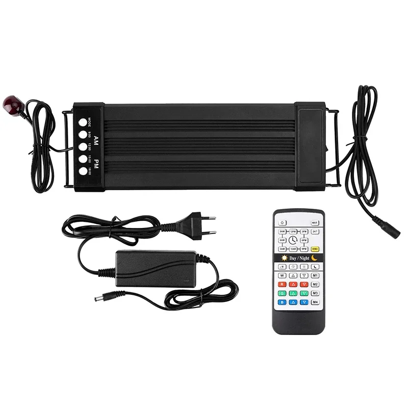 Full Spectrum Lamp For Aquarium Fishing LED Lighting 24/7 Hour Automated with Controller RGB Fish Tank Light 110V-220V 80-150cm