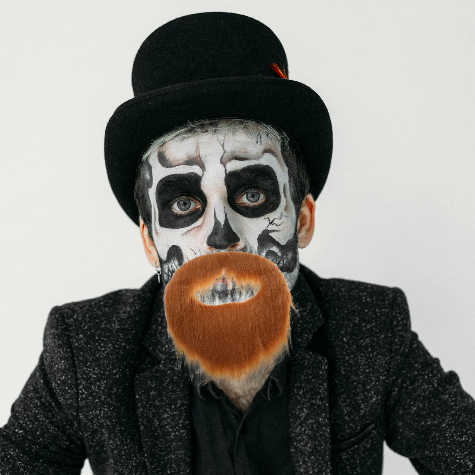 3 uds. De barba falsa de Halloween, autoadhesiva, bigote realista, disfraz de barba, pelo Facial para fiesta, accesorios de Cosplay, disfraz de pelo Facial