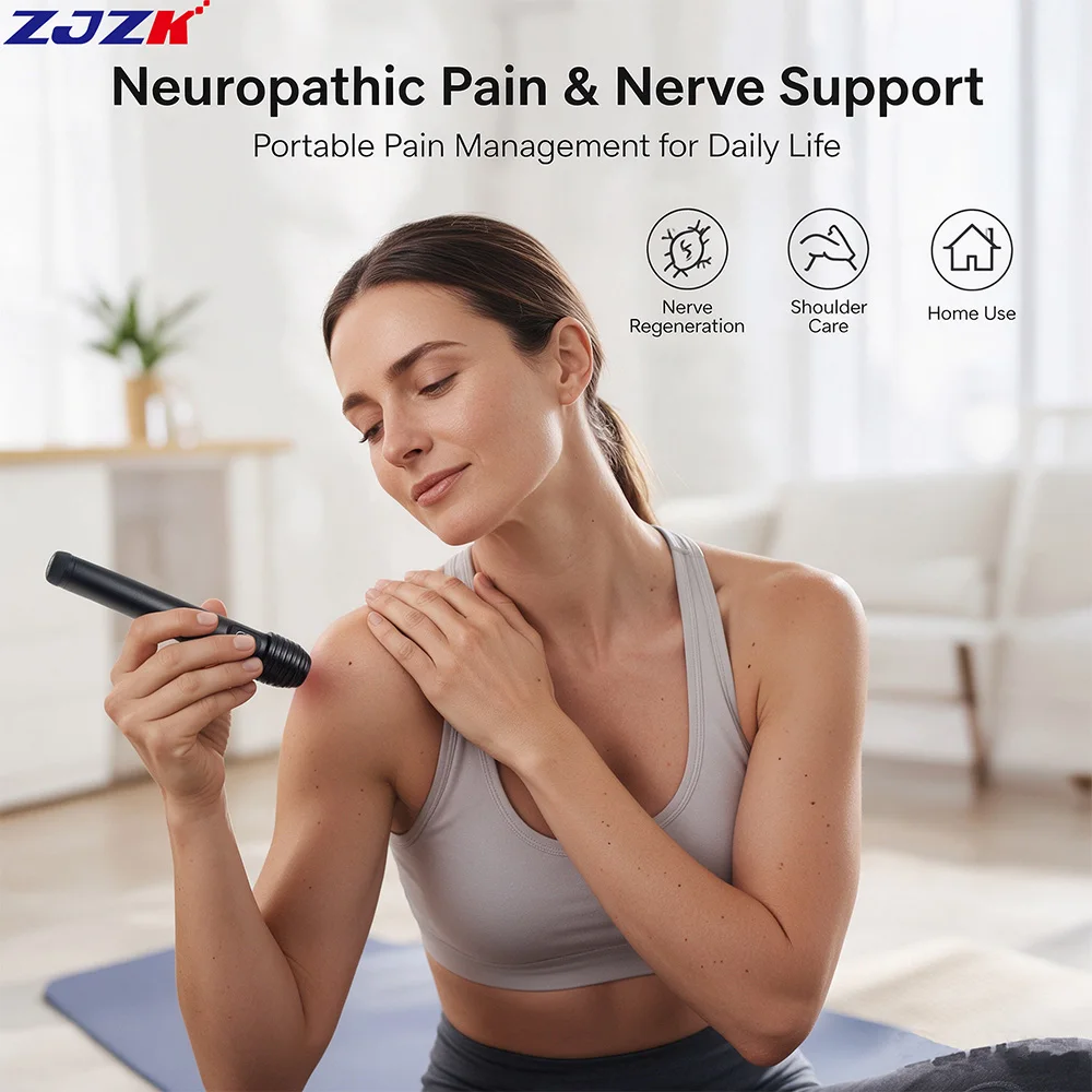 ZJZK 808nm Handheld Laser Pen 1 Diodes 200mW Cold Laser Therapy Device for Sports Injury Muscle Pain Strains Sprains Home Clinic