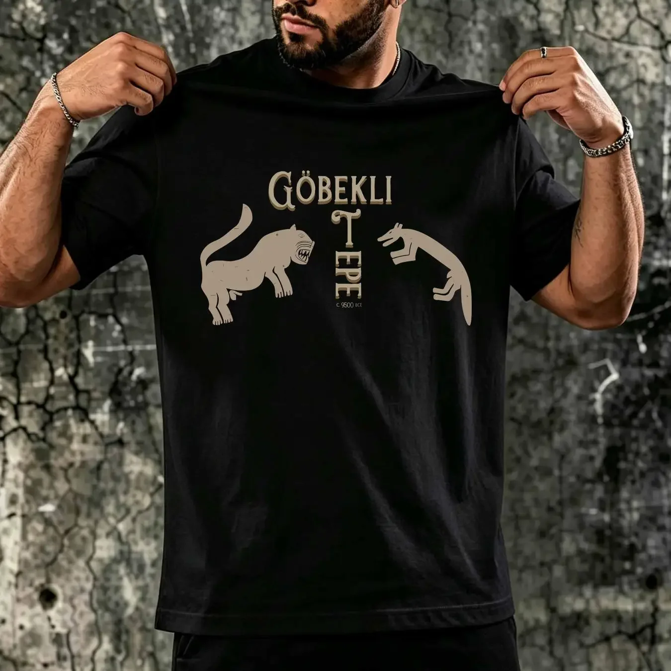washed T Shirt Gobekli Tepe Archaeologist Jersey long or short sleeves vintage Washed homme Versatile Stylish Slightly fashion
