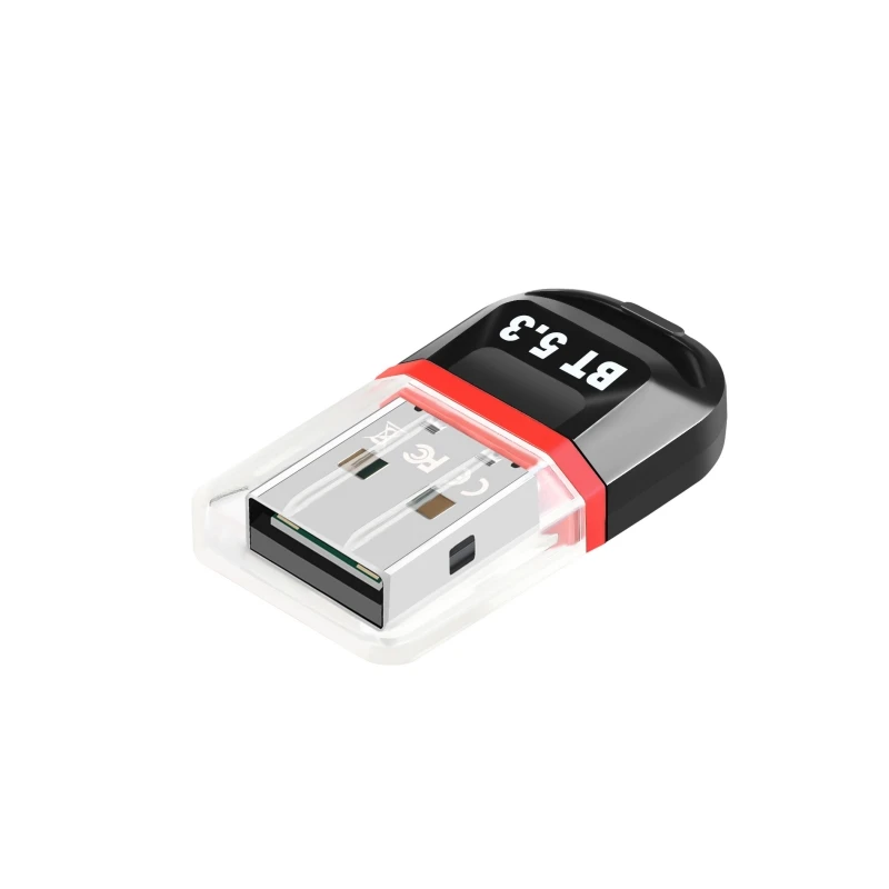 2PCS Low Power USB 20M Wireless BT 5.3 Dual Mode Audio Transmission Dongle Adapter