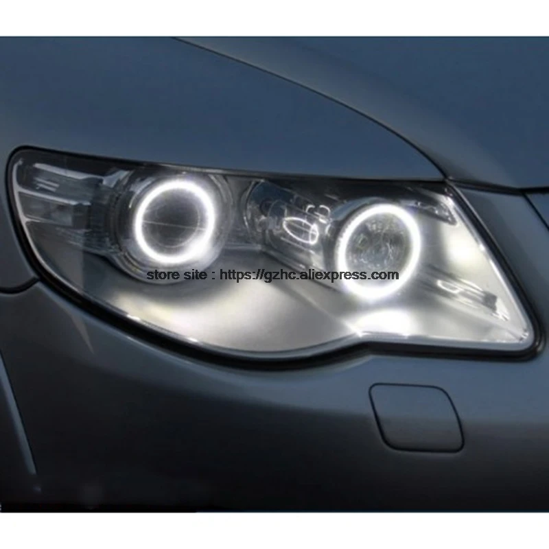 

Ультра яркий дневной свет DRL CCFL Angel Eyes Demon Eyes Kit теплое белое кольцо для Volkswagen VW Touareg 2007 2008 2009 2010