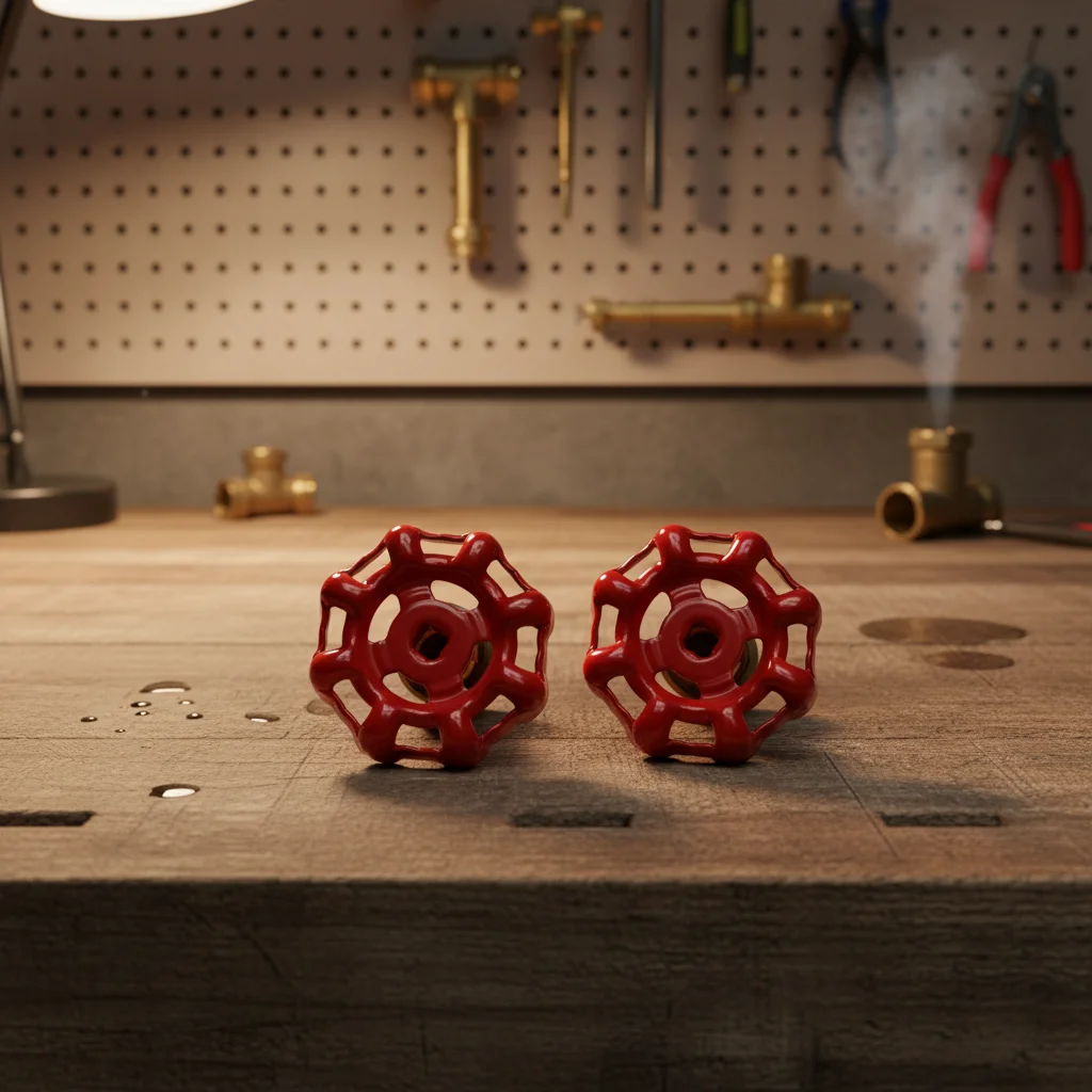 

2-Pack Replacement Cast Iron Hand Wheel Handle For Copper Gate And Globe Valves, 9x9mm, Stop Valve Handle