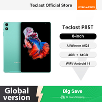 Teclast P85T Android 14 Tablet 8 Inch IPS 4+6GB RAM 64GB ROM A523 8-core Widevine L1 Wi-fi 6 Type-C 5000mAh Tablet PC Metal Body
