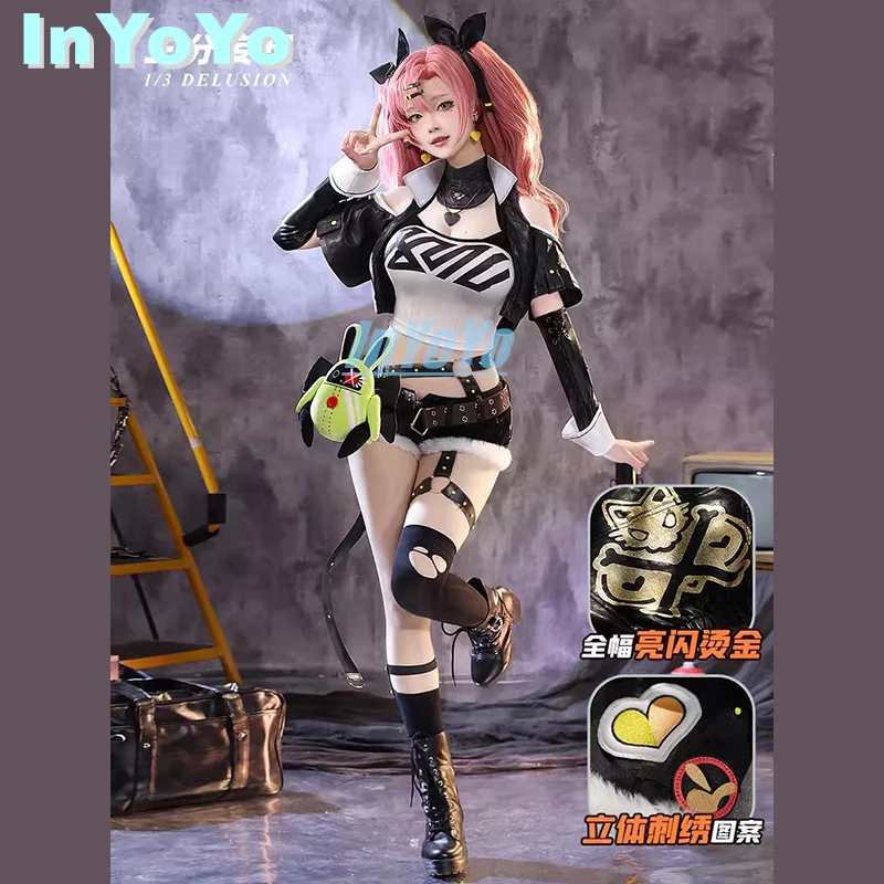 

InYoYo Nicole Demara Cosplay Zenless Zone Zero Costume Game Suit Fashion Coat Top Shorts Halloween Carnival Party Outfit New