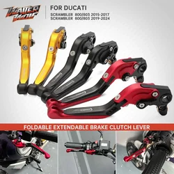 For Ducati Scrambler 800/803 2015-2024 Adjustable Brake Clutch Lever Extendable Classic Full Trottle Nightshift Desert Sled Icon