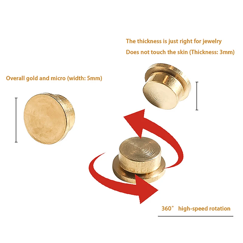 Accesorios de joyería giratorios para manicura, rodamientos giratorios universales, cuentas de transferencia giratorias, decoración de uñas, 5 uds.