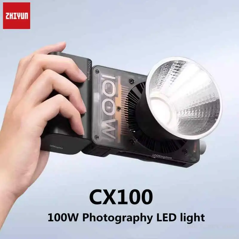 ZHIYUN CX100 100W Pocket Photography LED light Handheld Studio Video Fill Light 2700K-6500K for Live Streaming Photography lamp