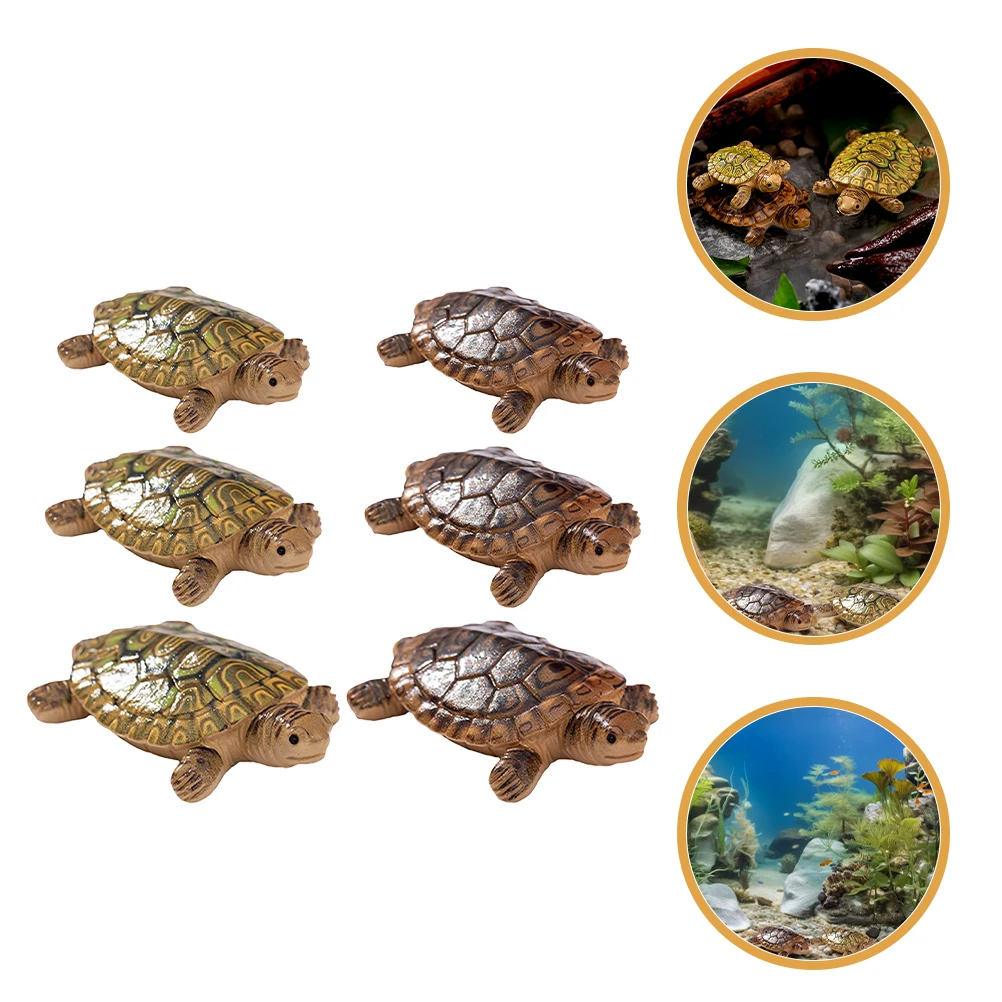 

12 PCS Pool Ornament Sculpture Resin Mini Figurine Miniature Landscape