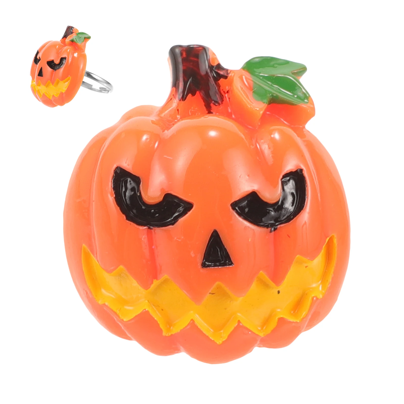 

Adorable Pumpkin Adjustable Halloween Party Adjustable Rings Accessory Decorations Fun Treats Gifts Toy