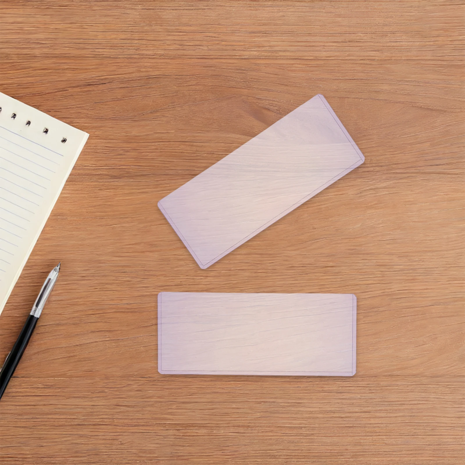 20 قطعة حامل المال الورقي واضح بولي كلوريد الفينيل فاتورة حامي كم لجمع الأوراق النقدية مقاوم للماء كيس تخزين العملات شفافة #6