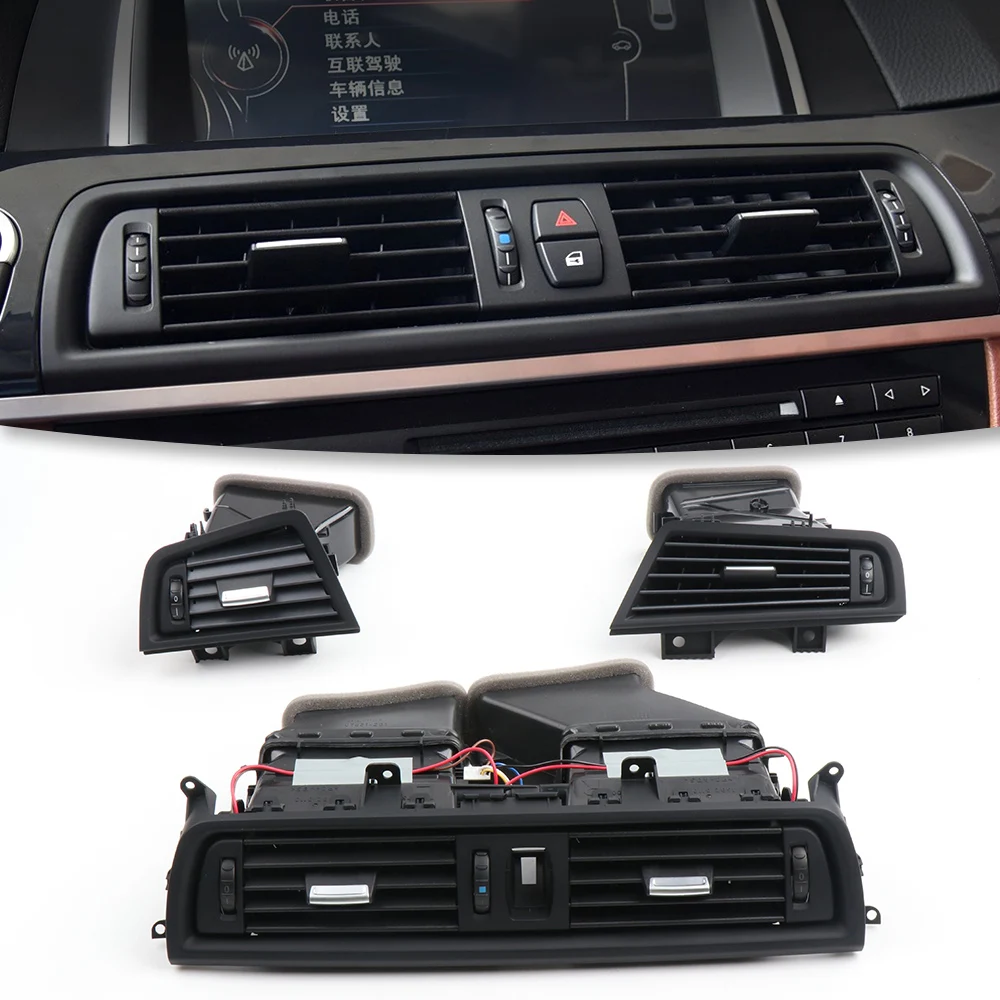

Car Front Rear Air Conditioning Chromed AC Vent Grille Outlet Assembly For BMW 5 Series F10 F18 2010-2017