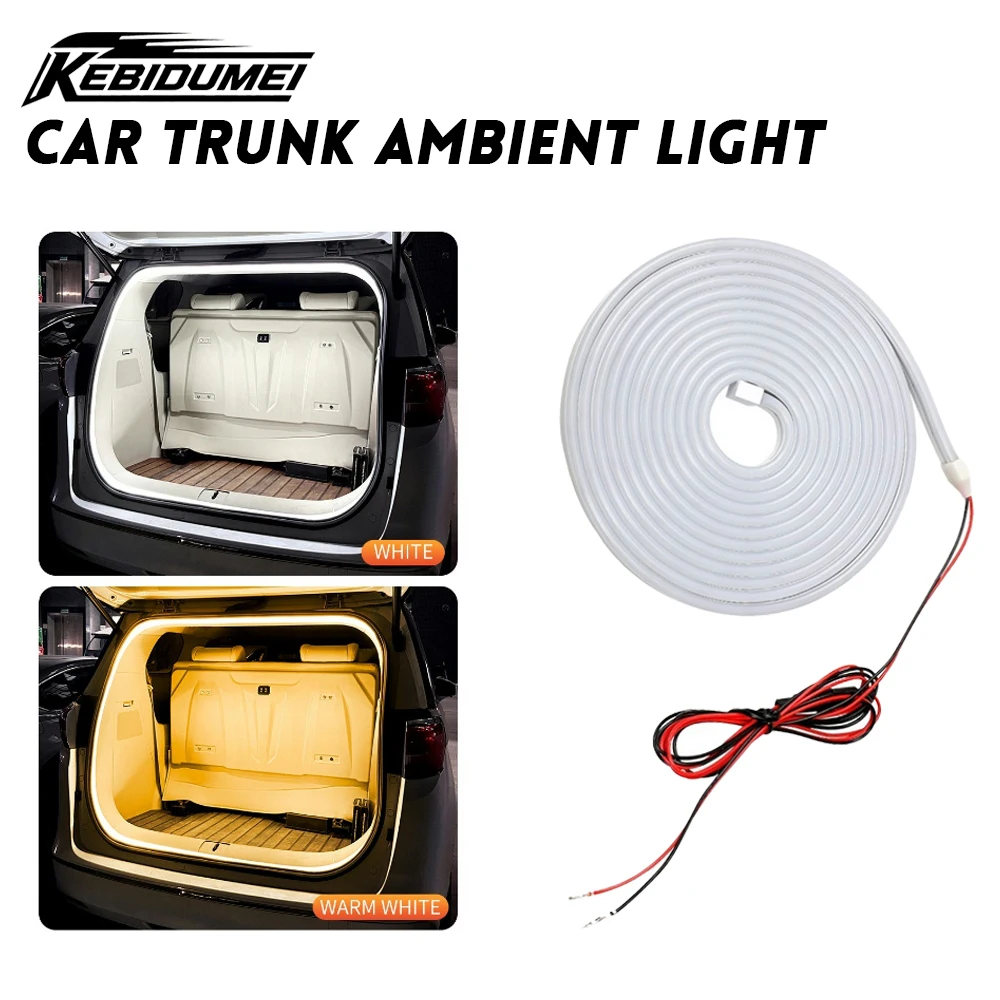 KEBIDUMEI Car Trunk Ambient Light Strip Modified Tailgate Decorative Lamp Lighting Non-Destructive Installation Car Accessories