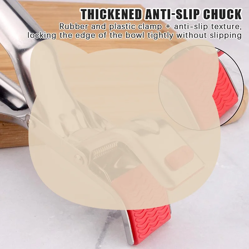 1pcs Anti-scalding Clip Hot Bowl Holder Dish Clamp Pot Pan Gripper Clip Air Fryer Dish Plate Retriever Tongs Kitchen Supplies