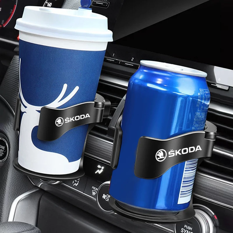 Car Air Vent Drink Cup Holder Beverage Ashtray Bottle Stand For Skoda Superb Rapid Octavia Kodiaq Fabia Derivative Karoq Kamiq