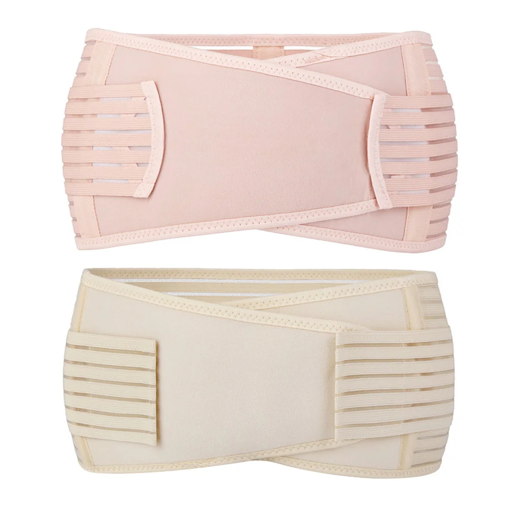 

2pcs Postpartum Belly Belt Pelvic Corrector Hip Lift Band Slimming Brace Women Pregnancy Support Tape Abdomen Shaping Breathable