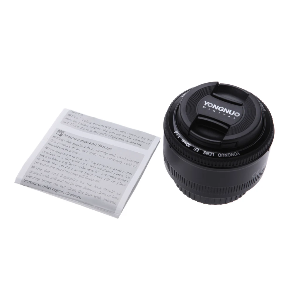 YONGNUO YN50mm f1.8 YN EF 50mm f/1.8 AF Len YN50 Aperture Auto Focus Len for Canon EOS 60D 70D 5D2 5D3 600d DSLR Cameras