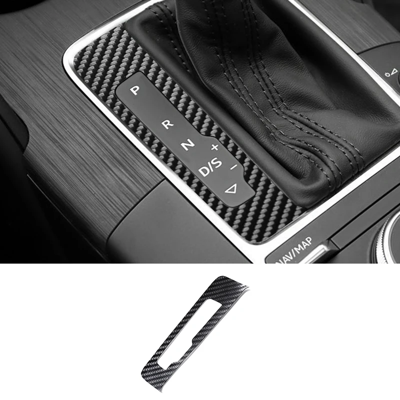 

For Audi 8V A3 S3 (2014-2019) Sport Car Gear Shift Panel Trim Stickers Carbon Fiber Anti Scratch Interior Tuning Accessories