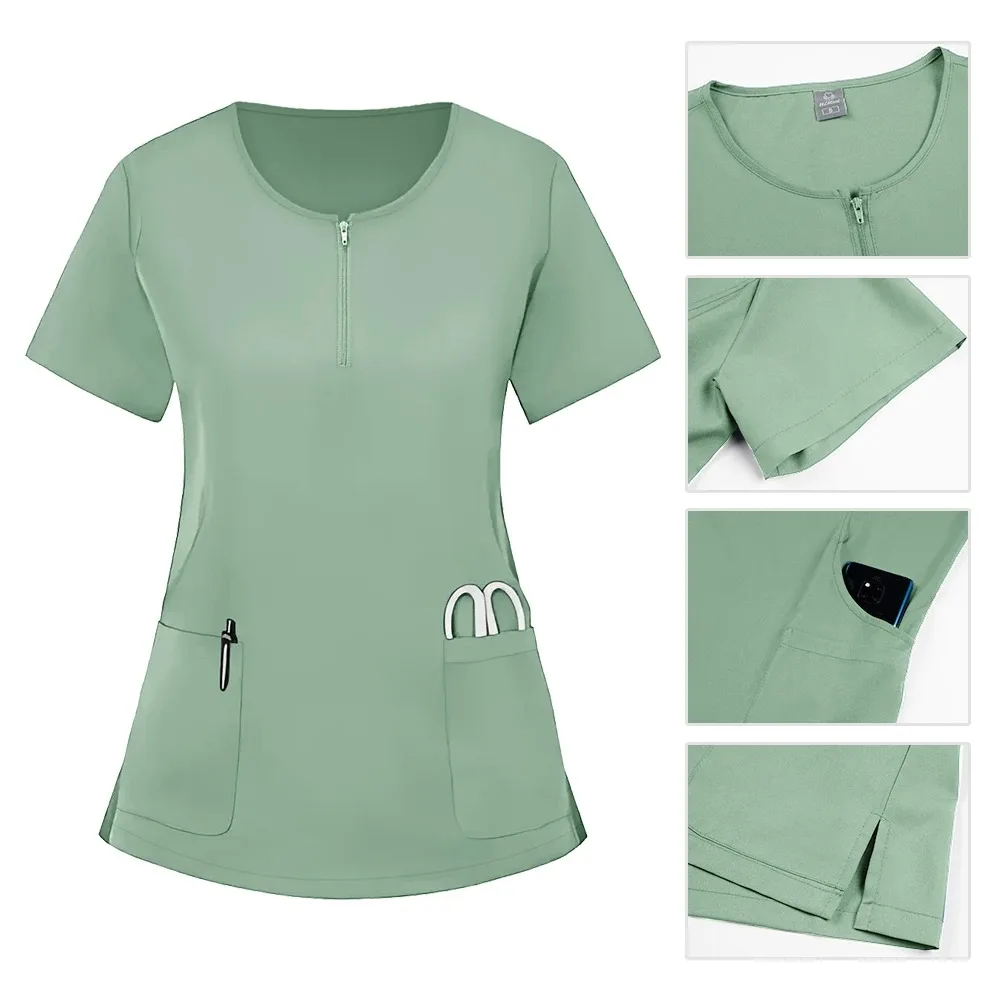 Vêtements de travail pour médecins d'hôpital, accessoires d'infirmière unisexes, uniformes de chirurgie dentaire orale, uniforme médical de pharmacie, ensemble de gommage pour Service de santé