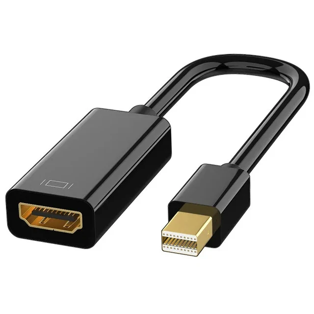 Adapter Mini DisplayPort na HDMI 4K/1080P Mini DP męski na HD żeński kompatybilny z MacBookiem Air/Pro