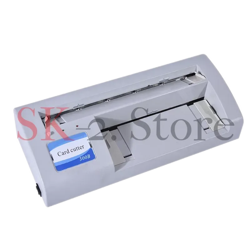 300B Business Card Cutter Electric Automatic Slitter Paper Card Cutting Machine DIY Tool A4 Letter Size 220V Card Cutter Machine