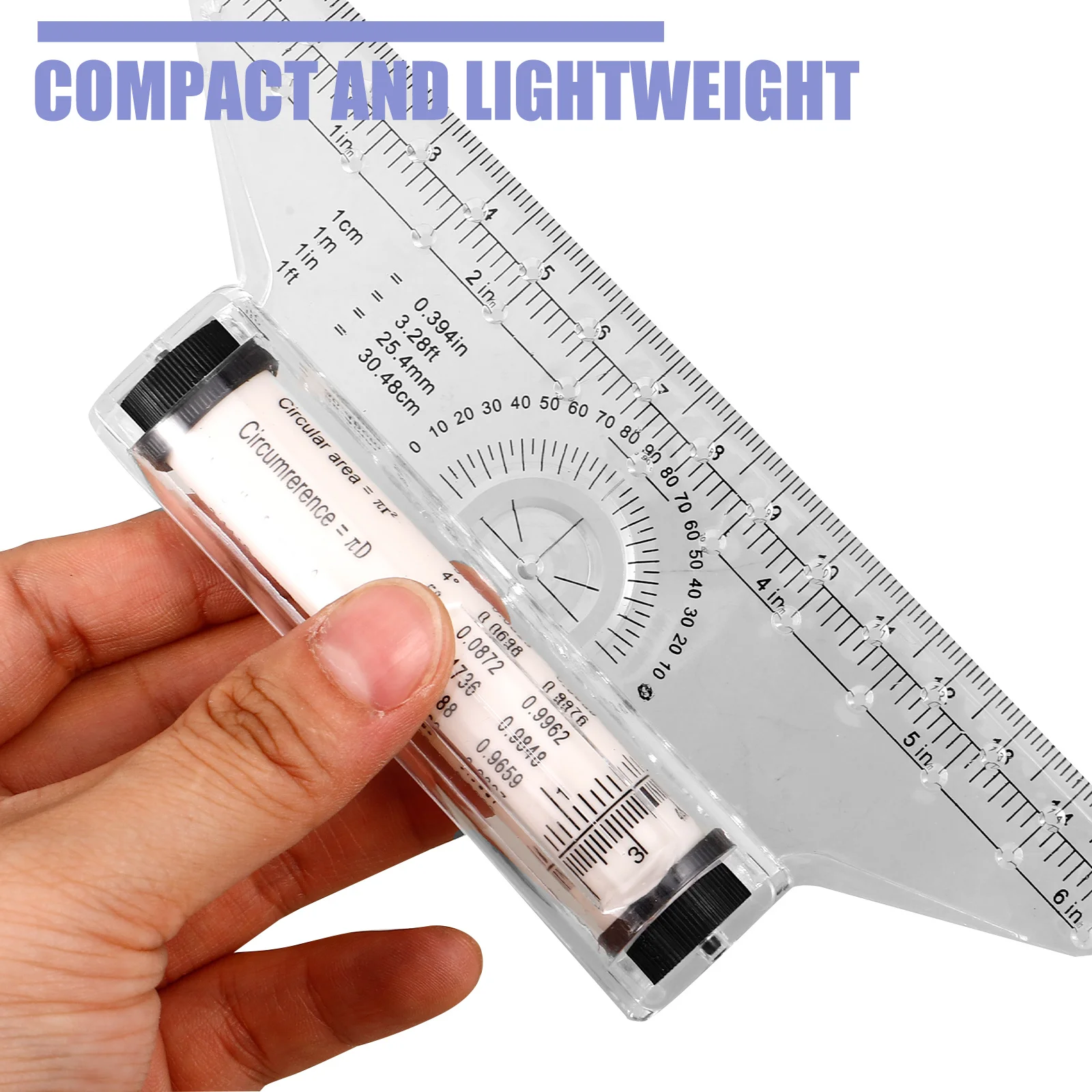 2pcs Multifunctional Drawing Design Plastic Parallel Ruler For Engineers Students Measuring Tool Rolling Ruler Transparent Angle