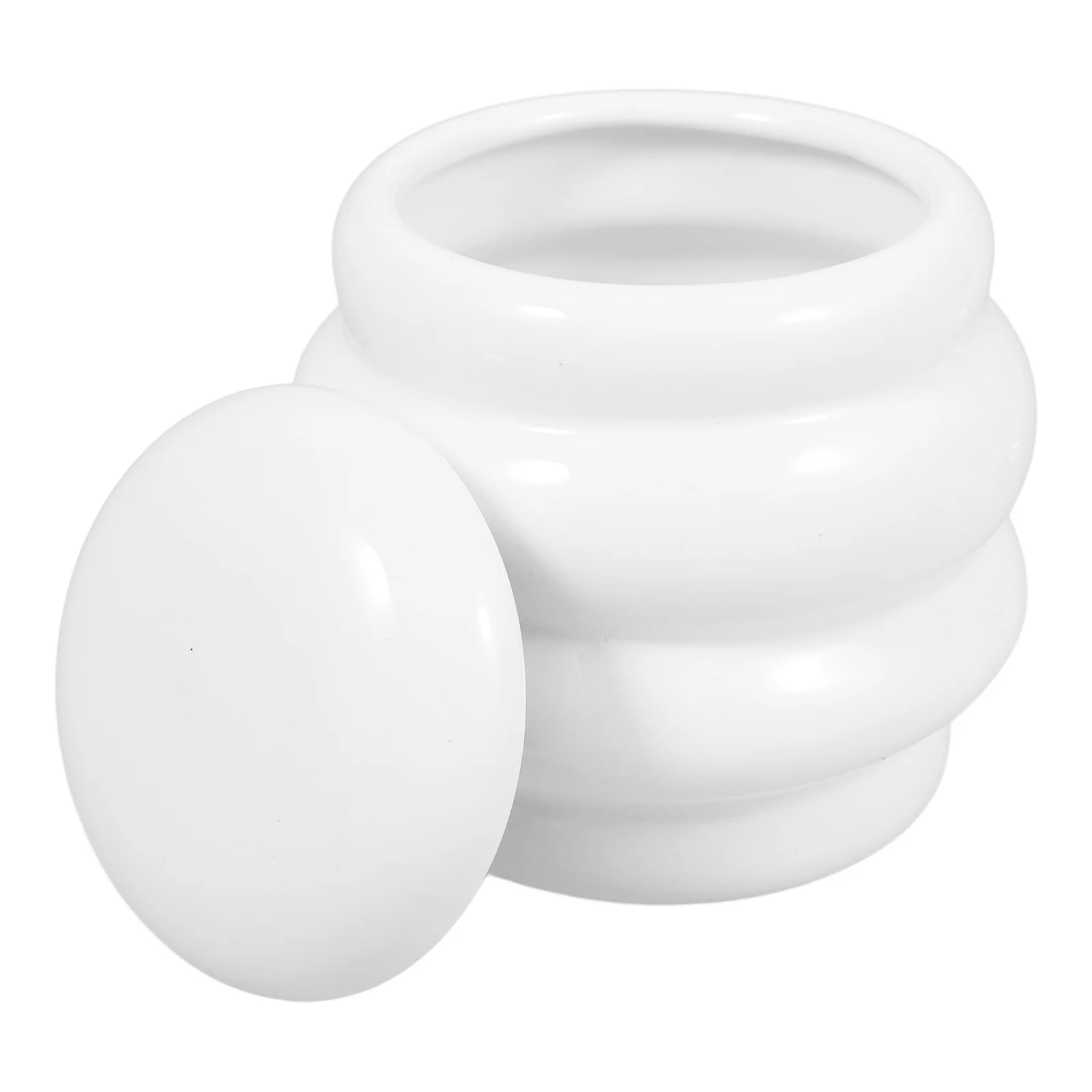 

Ceramic Canister Multi-Functional Storage Jar Exquisite Material Aesthetic Kitchen Office Living Room Fine Details