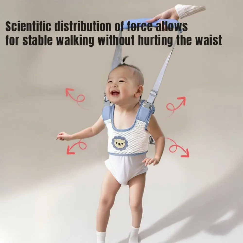 Safety Infant Walker Harness Breathable Adjustable Learning Walk Support Assist Trainer Long Handheld Toddler Assistant Belt