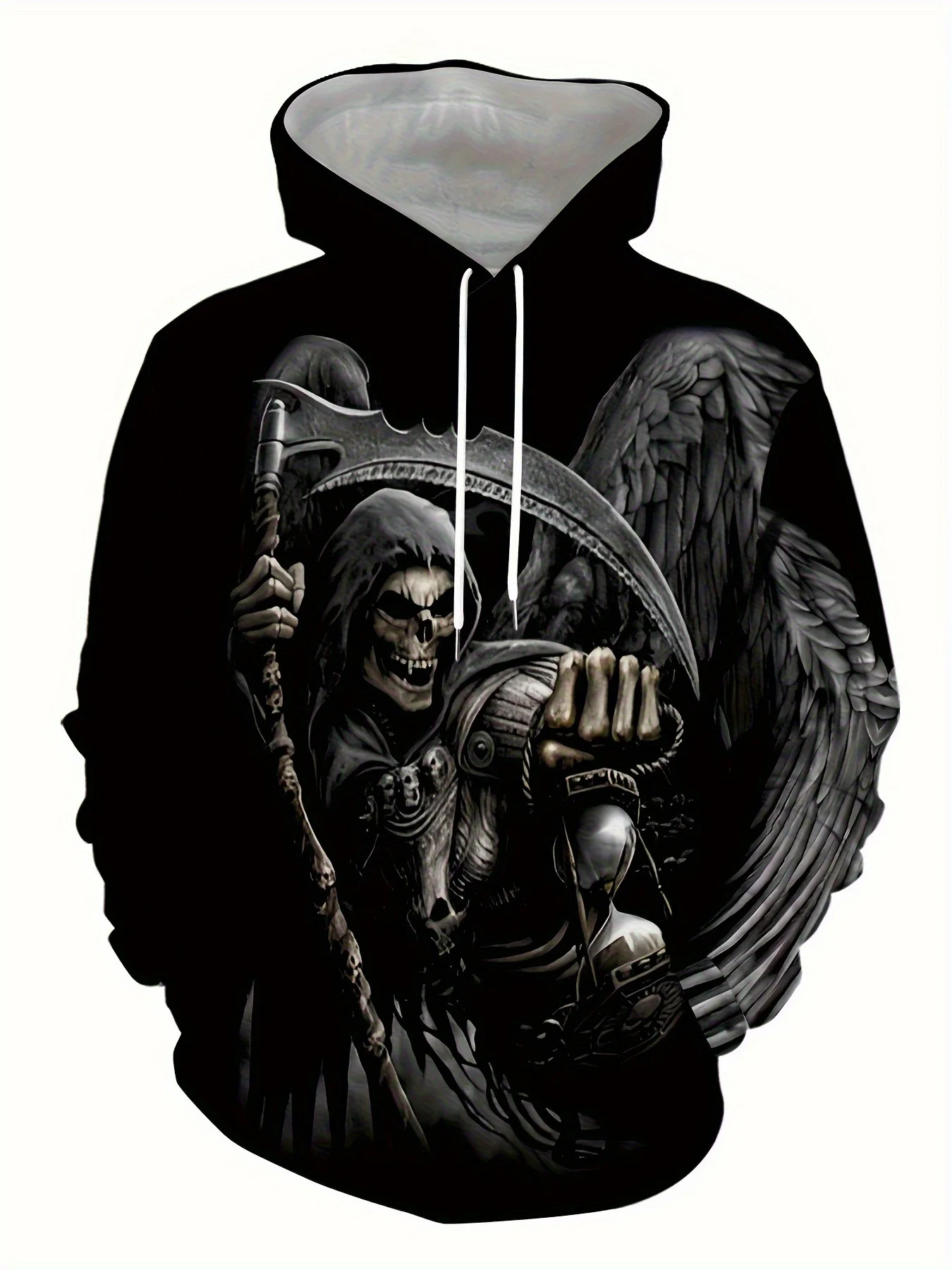 Customization Men's 3D Printed Hoodie- Casual And Comfortable, Thickened, Drawstring Hood And Kangaroo Pocket, Geometric Pattern
