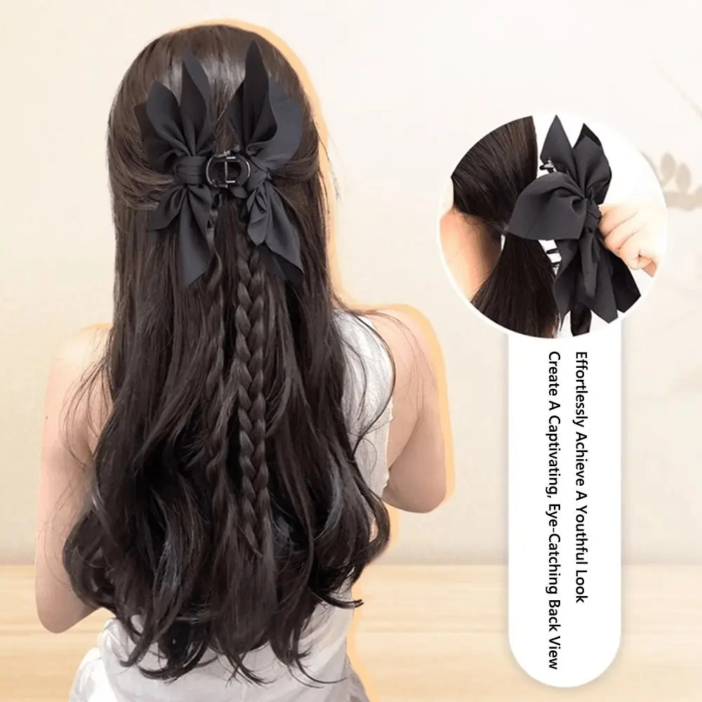 

Twisted Claw Clip Wig Braid Korean Style Side-Tied High Ponytail Fake Hair Accessory New Chinese Style Long Braid Hair Claw