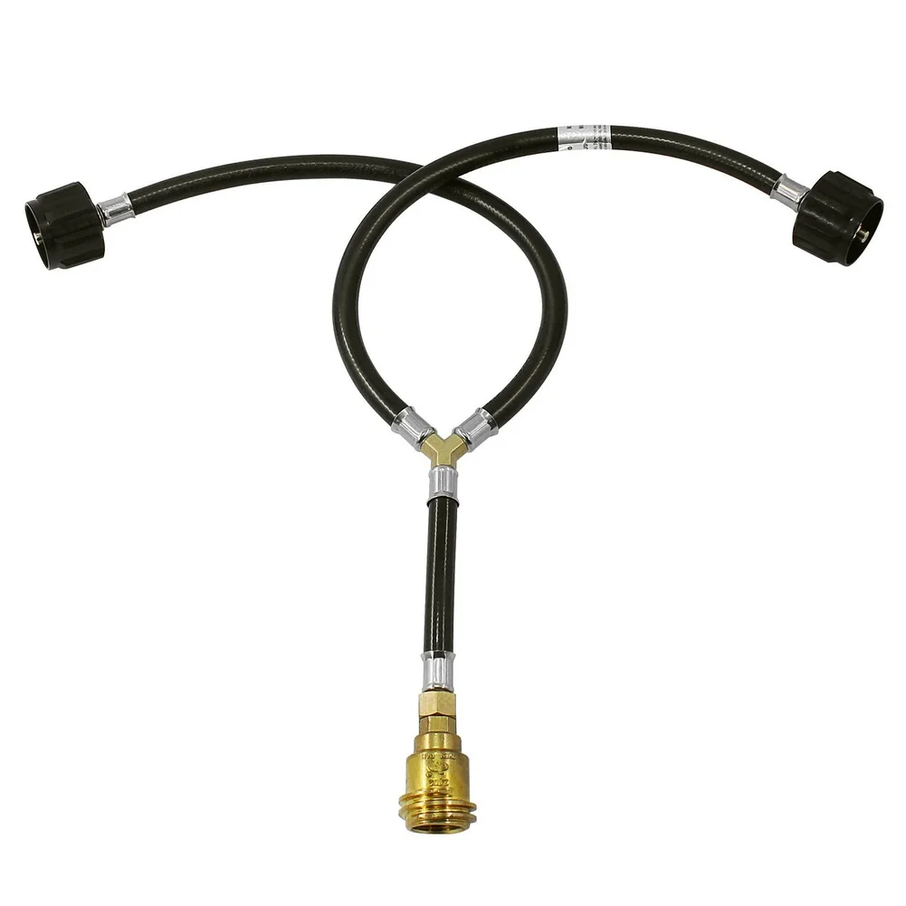 Y-Type Splitter Control Valve 1/4-inch NPT Thread For Qcc1 Propane Regulator With Y Splitter Valve For Qcc1 /Type1 Connector