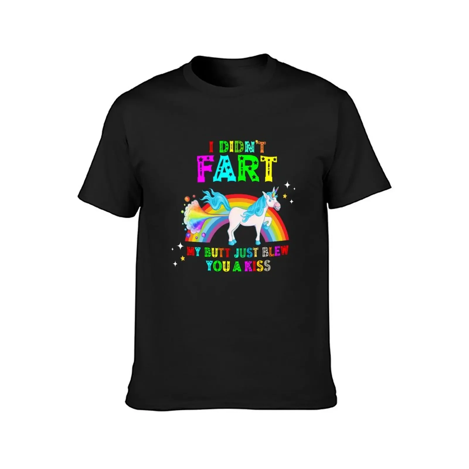 Farting Funny Fart Saying Unicorn Gift T-Shirt graphic shirts sweat man clothes Short sleeve tee mens clothing