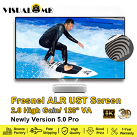 Fresnel 5.0 Pro ALR UST Projection Screen - Fixed Frame 4/8K 3D Cinema for Ultra Short Throw Projectors Ambient Light Rejecting