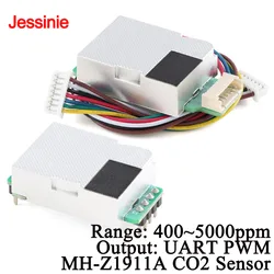 MH-Z1911A MH-Z19 NDIR CO2 Carbon Dioxide Air Gas Sensor Module Infrared IR 400-5000ppm for CO2 Monitor