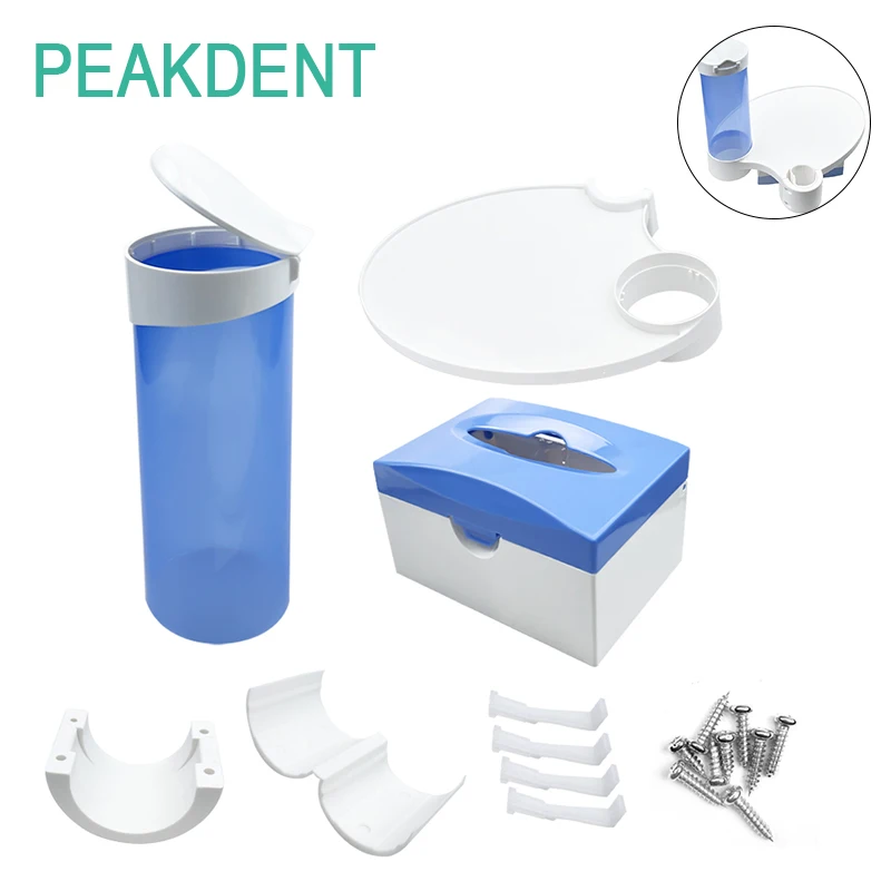 

Настольный органайзер для стоматологического кресла 3-в-1: новая подставка для хранения с диспенсером для салфеток, аксессуары для стоматологии