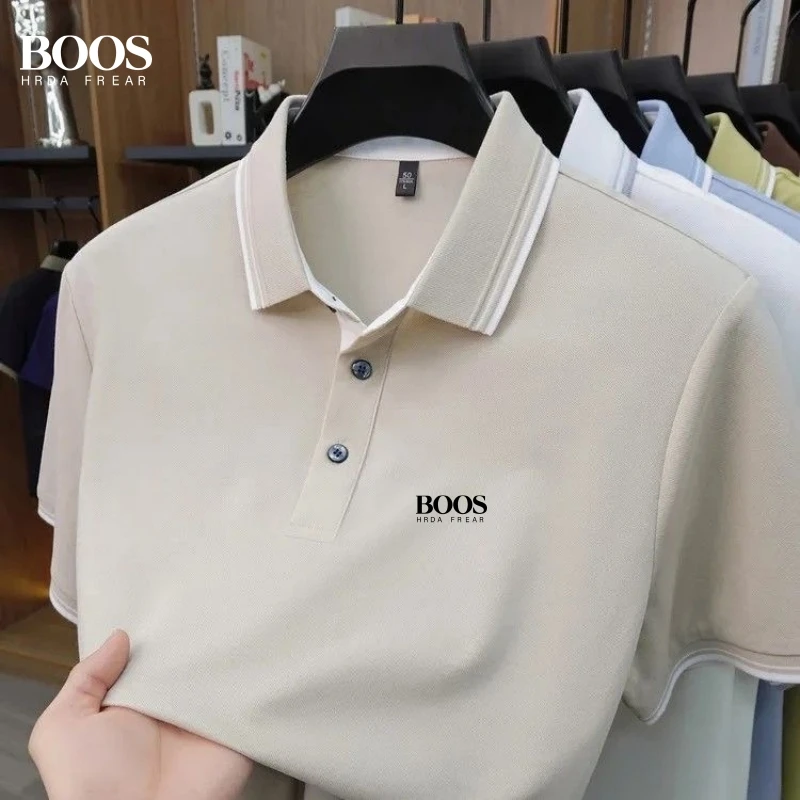 Summer Men's High-Quality Short-Sleeved Polo Shirt New Fashionable, Casual, Comfortable