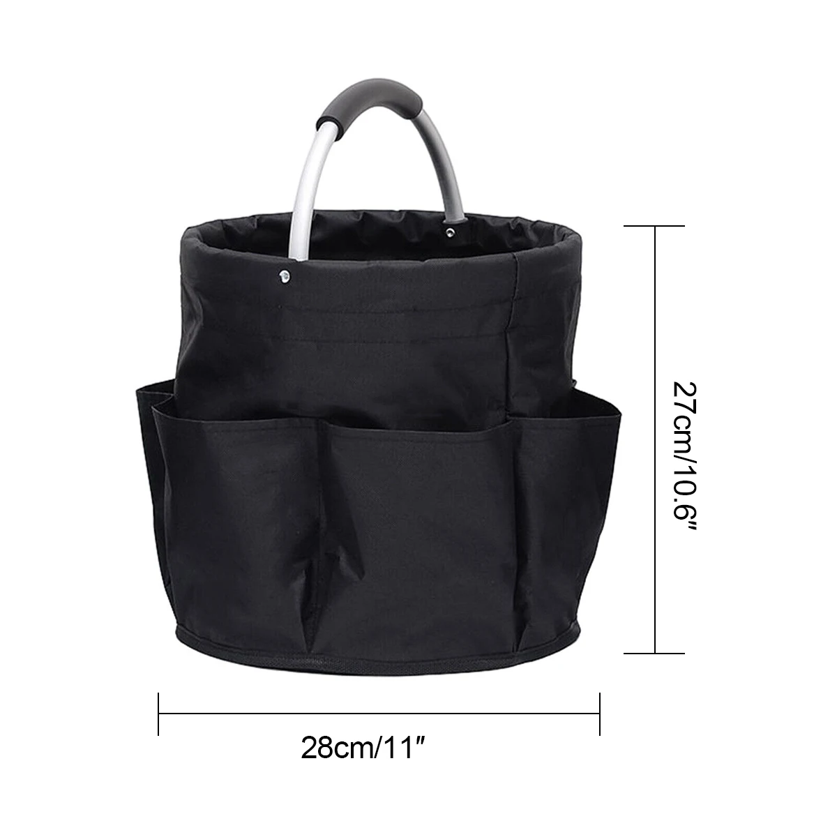 2024 New Portable Shower Caddy with 6-Pocket Large Capacity Bath Basket Bucket Organizer for Camping Beach Swimming Gym