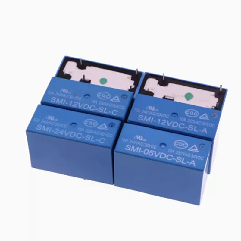 

5pcs SMI-05VDC-SL-A SMI-12VDC-SL-A SMI-24VDC-SL-A SMI-05VDC-SL-C SMI-12VDC-SL-C SMI-25VDC-SL-C 4PIN 5PIN 10A 250V Power Relay